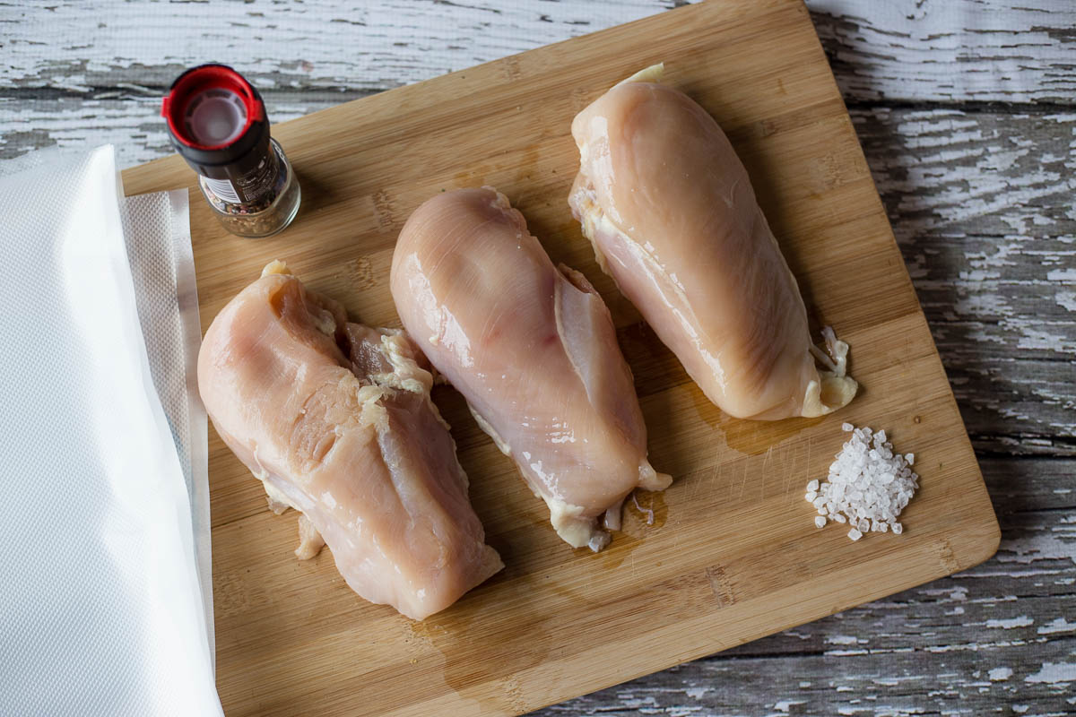 Buy chicken breast in bulk and vacuum seal to reduce food waste