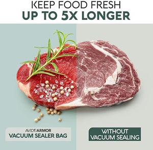 Avid Armor Vacuum Sealer Bags, Gallon, 11"x16" - 100 Count