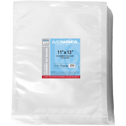 Avid Armor 11" x 13" chamber pouches on a white background