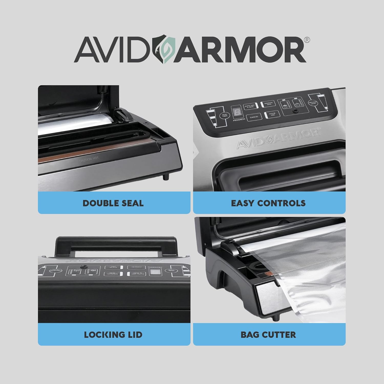 Avid Armor Vacuum Sealer Machine AVS2400, Professional Food Sealer wit