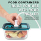 Glass food container 
