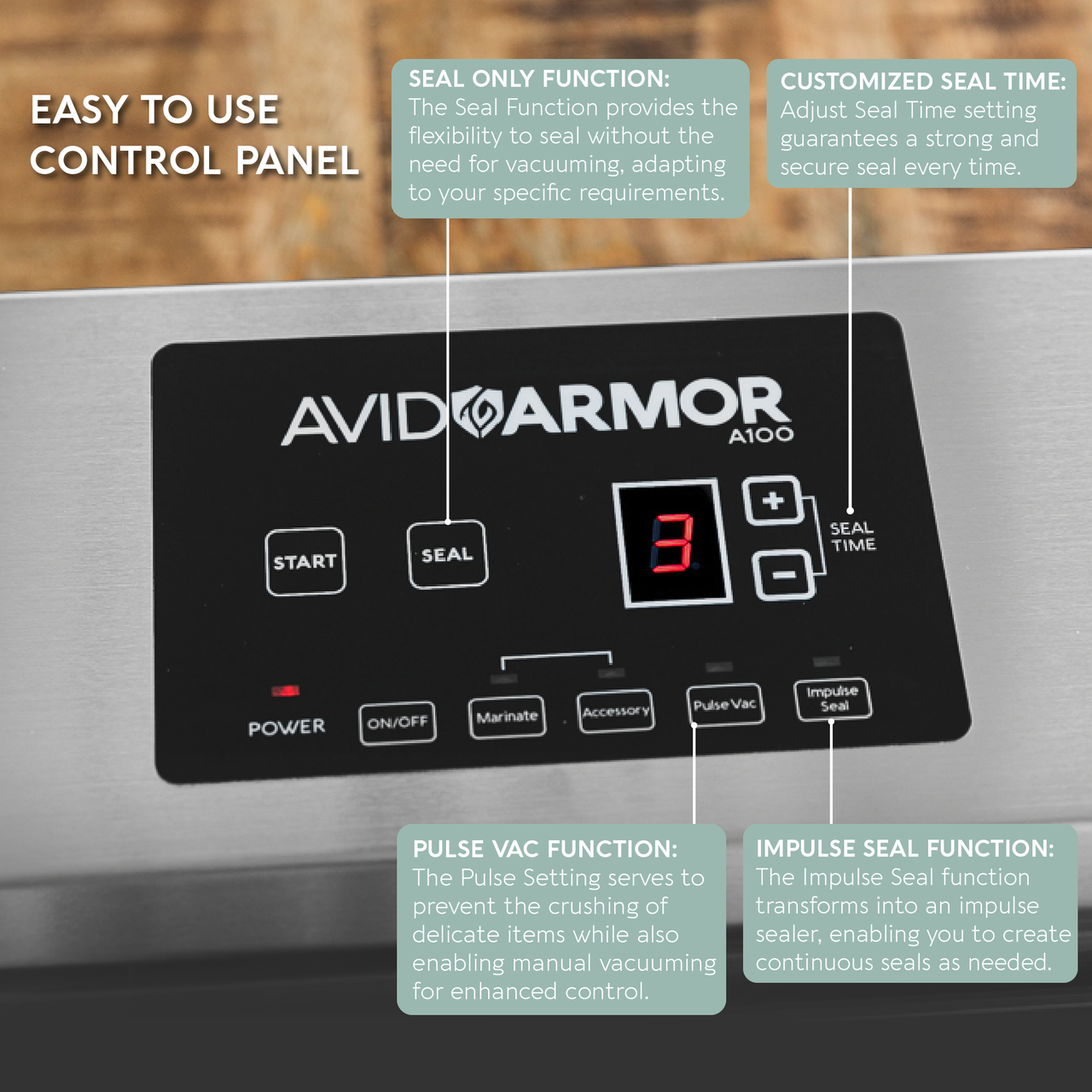 Enjoy premium quality at a budget-friendly price with an open-box Avid Armor A100 GEN 2! This suction vacuum sealer locks in freshness and extends shelf life, helping you meal prep, save money, and reduce food waste.