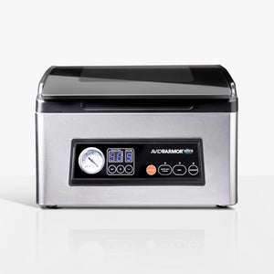 The Avid Armor USV32 chamber vacuum sealer is the ideal kitchen appliance for all of your home vacuum sealing needs. It helps keeps food fresh up to 5x longer.  It has a smooth stainless steel design perfect to match any kitchen aesthetic.