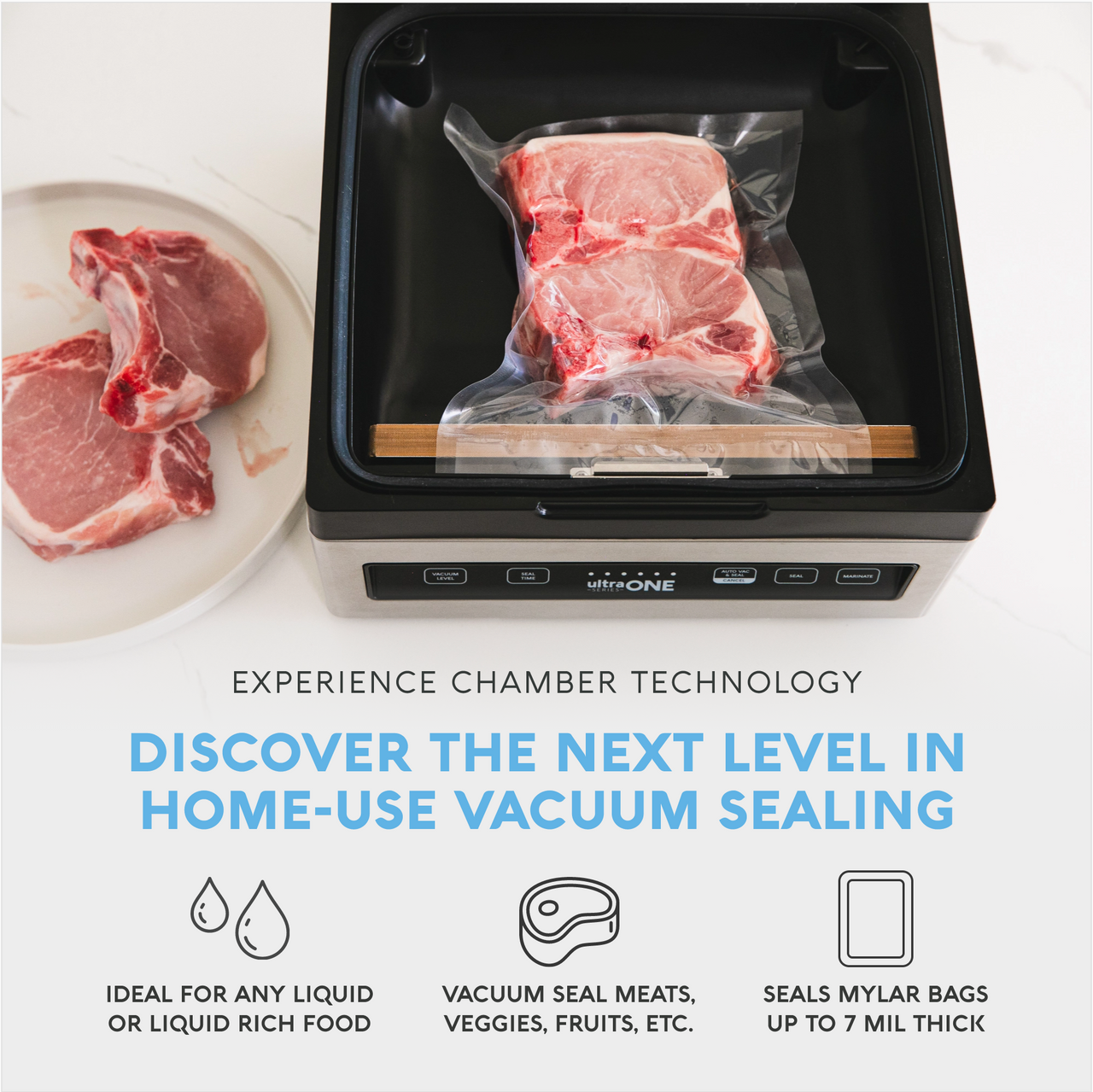 Avid Armor US ONE Small Chamber Vacuum Sealer for Home Kitchens