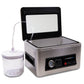 Easily vacuum seal external canisters with an integrated accessory port.