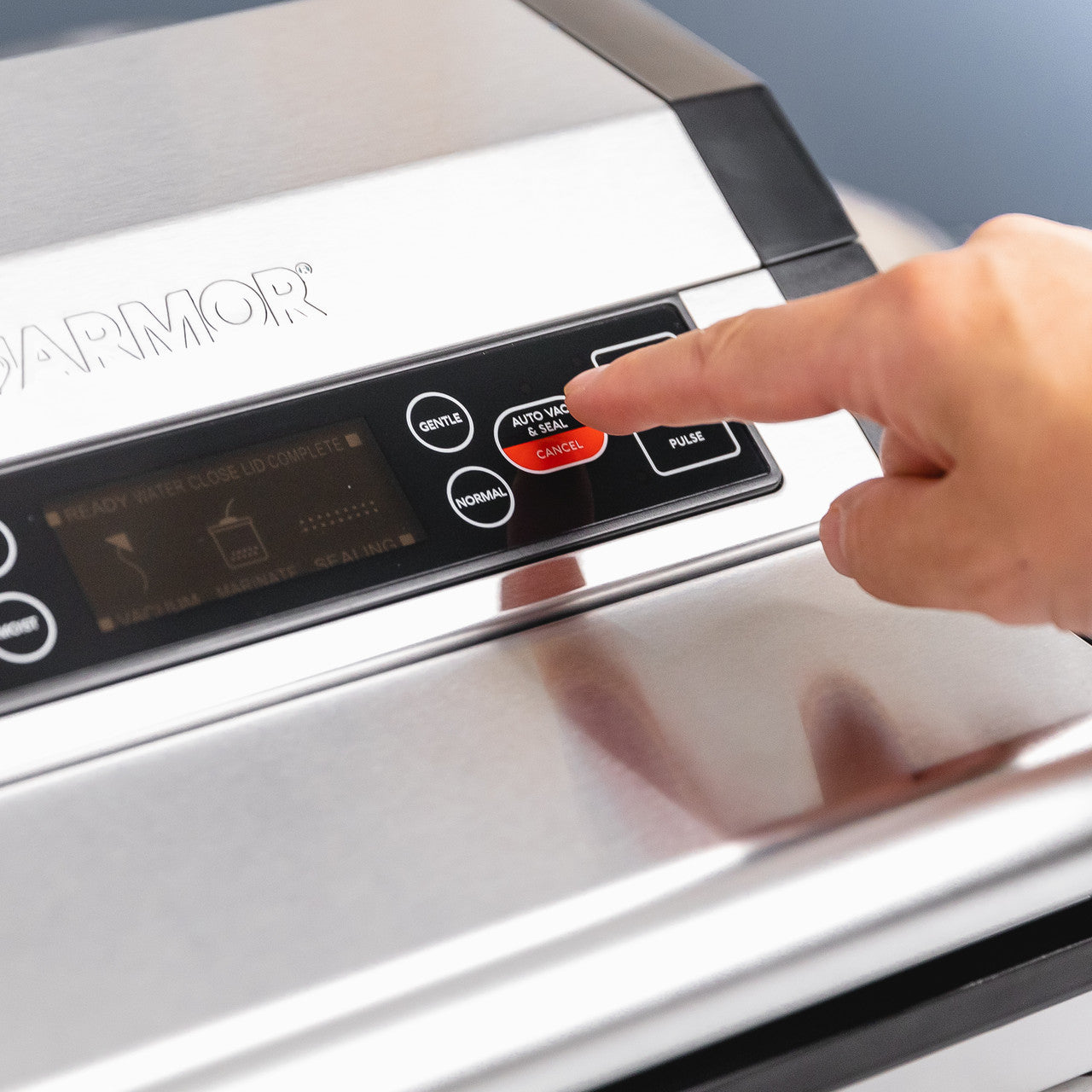 digital display on the A420 vacuum sealer machine 
