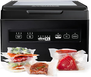 Avid Armor Chamber Vacuum Sealer Machine USVXL Ultra Series 11.5" Seal Bar for Liquid-Rich Wet Foods, Cooking Sous Vide, Infusions. LARGER Size Chamber Sealer