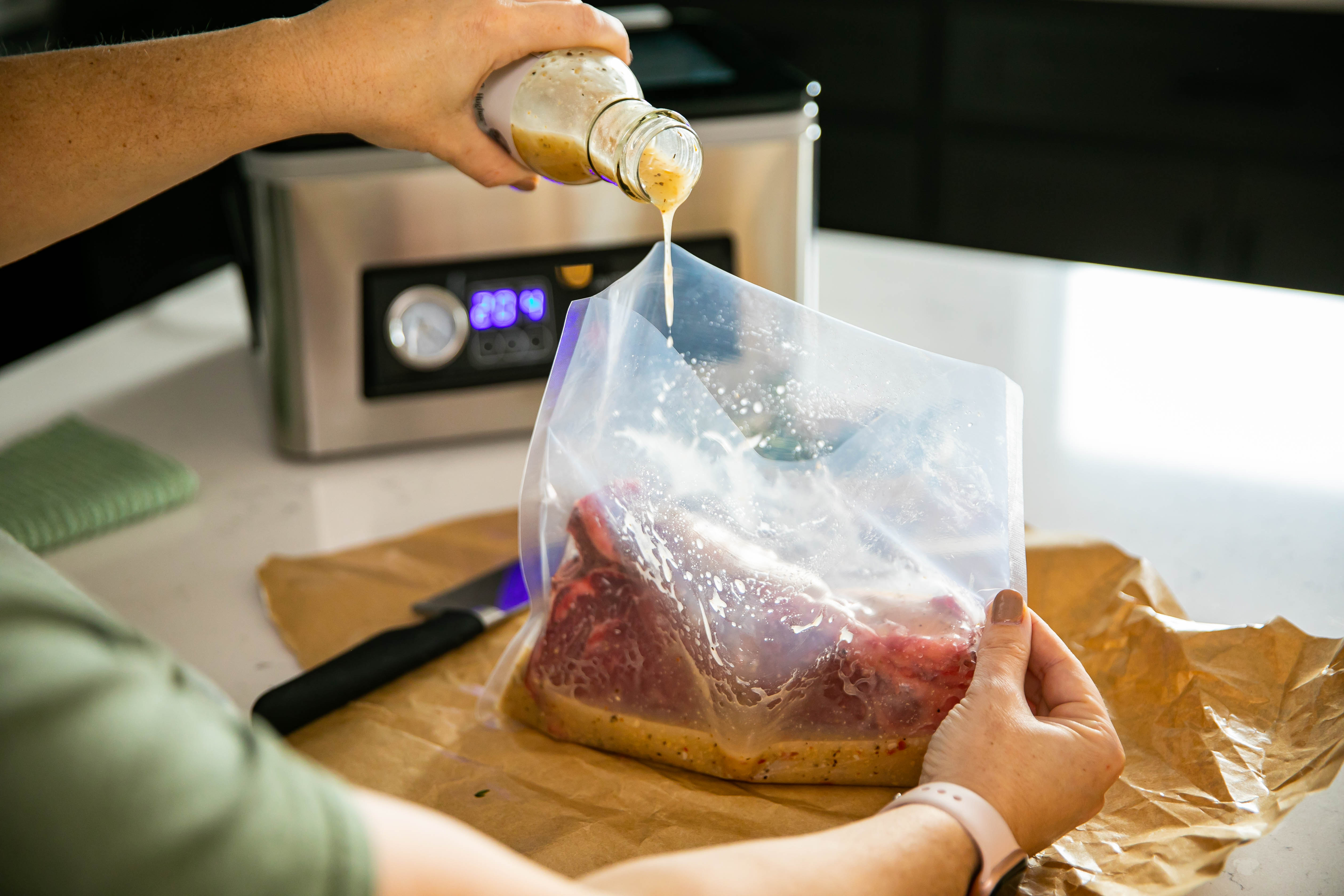 how to marinade in chamber vacuum sealer