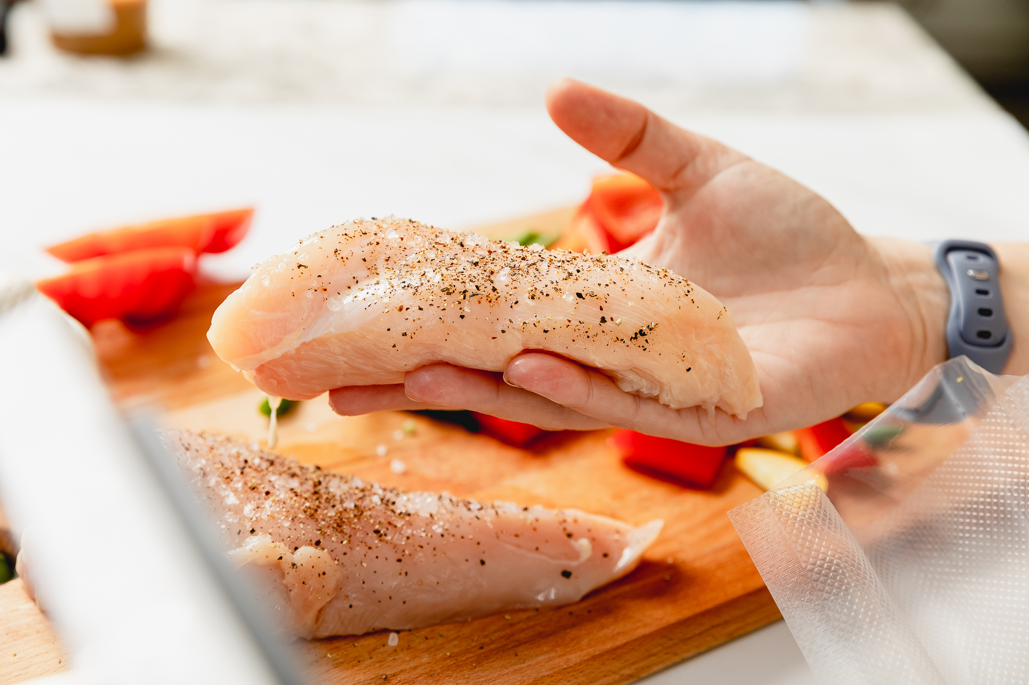 vacuum sealed chicken breasts