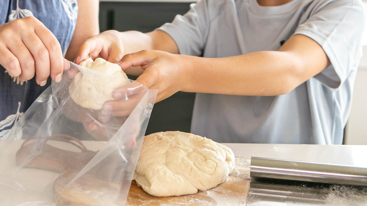 vacuum sealing dough in chamber vacuum sealer