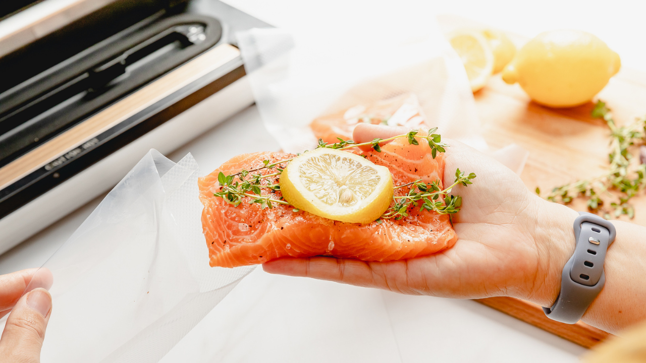 vacuum sealed salmon