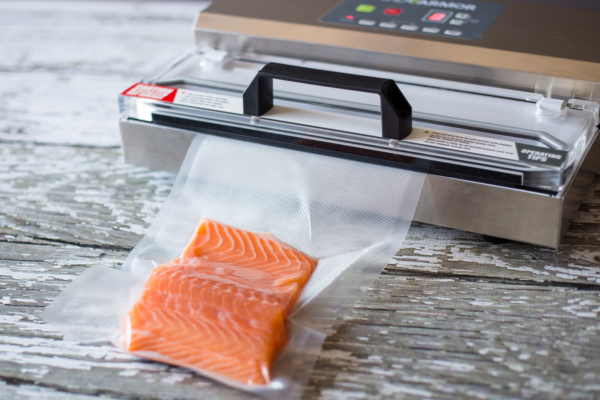 Properly position food vacuum seal bag across the seal bar without any wrinkles