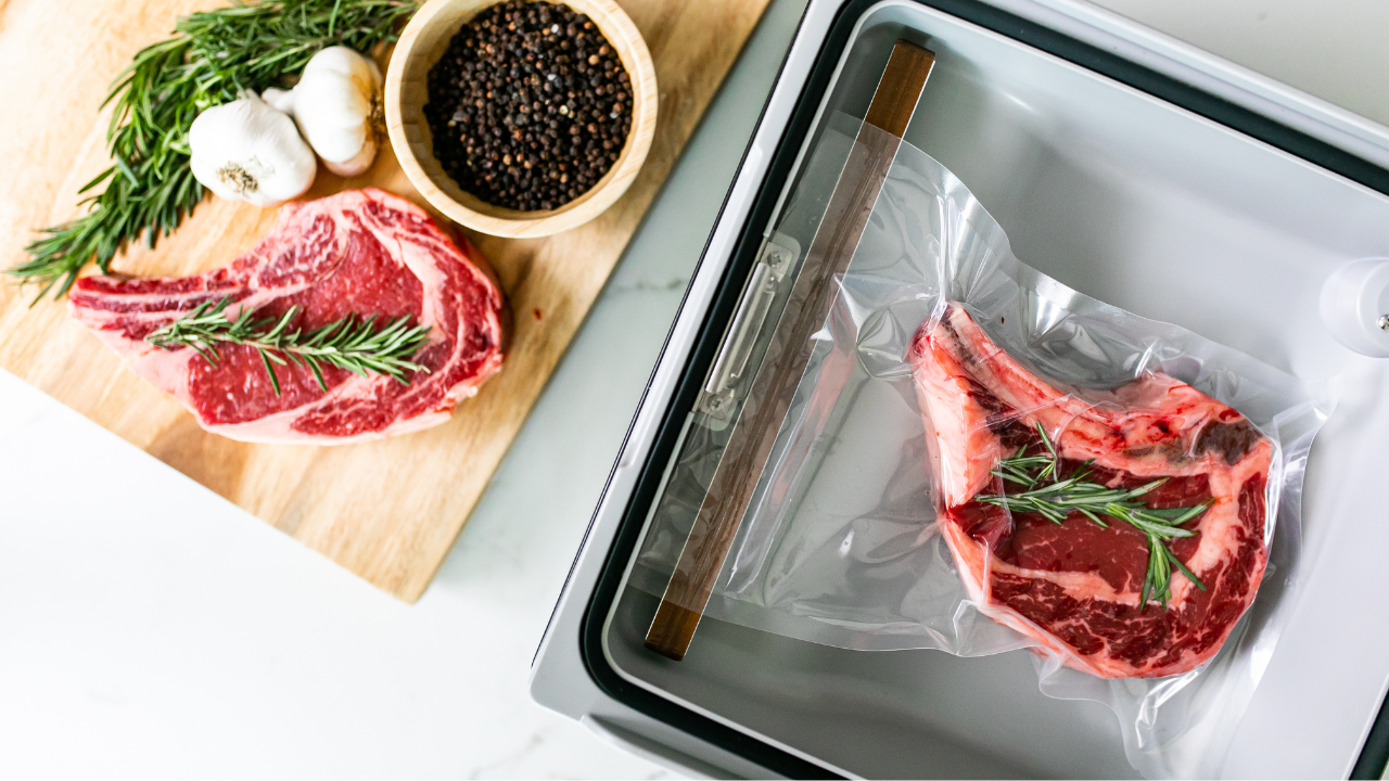 vacuum sealed steak