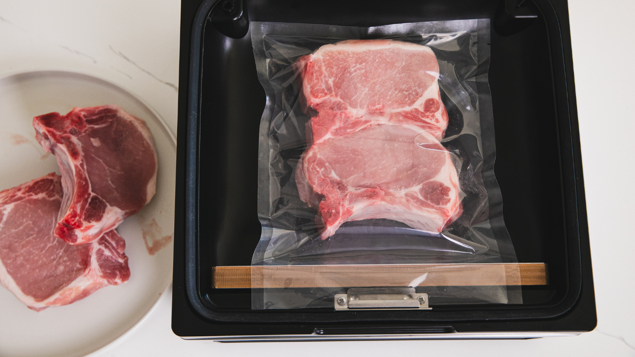 vacuum sealed pork 