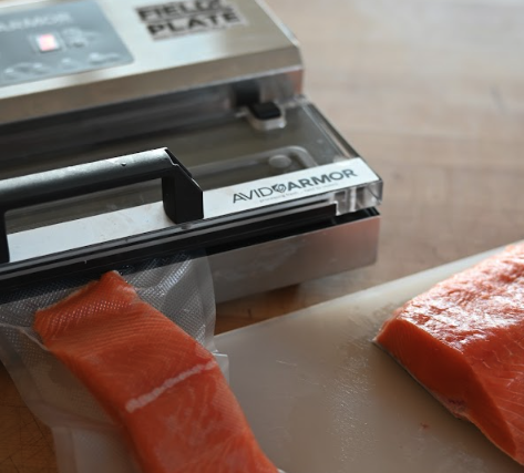 vacuum sealed salmon